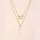 Fashion Bar Rod Ring Necklace